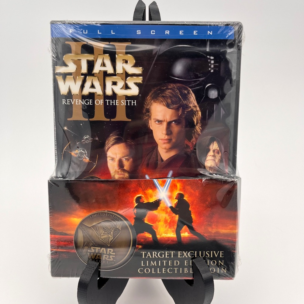 Star Wars Revenge of the Sith DVD Full Screen Target Exclusive Collectible Coin